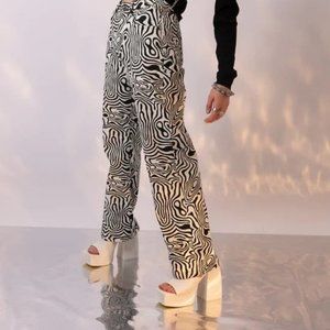 Ragged Priest Mono Marble Print Dad Jean